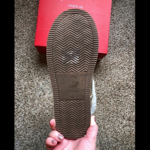 G By Guess Golden Fur Boots - Picture 5 of 7